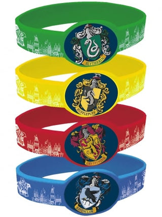 4 Bracelets Élastiques Harry Potter – Accessoire Anniversaire