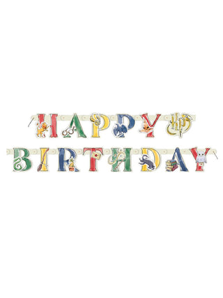 Bannière Happy Birthday Harry Potter™ carton – 182 cm