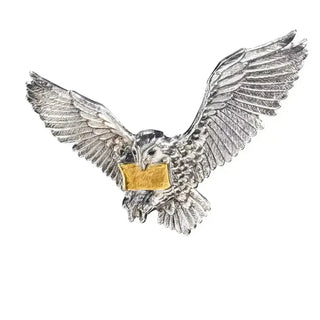 Broche Hedwige Argent 925e La Boutique Aux 2 Balais