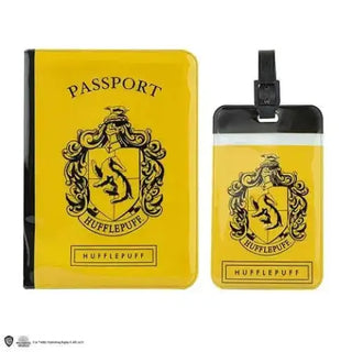 Couverture De Passeport Et Porte-étiquette Poufsouffle La Boutique Aux 2 Balais