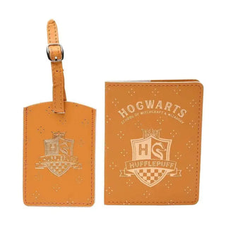 Couverture Passeport + Etiquette Bagage Poufsouffle La Boutique Aux 2 Balais
