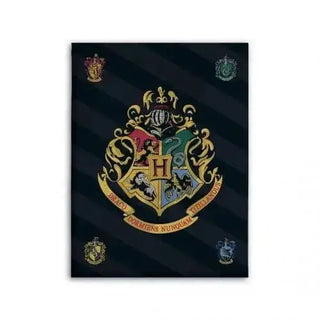 Plaid Polaire Hogwarts Blason La Boutique Aux 2 Balais