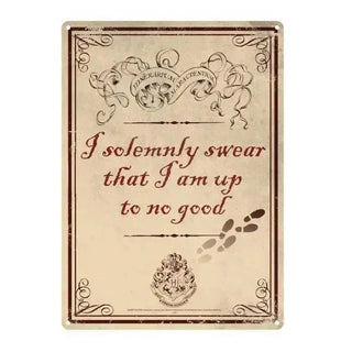 Plaque En Métal Maraudeur La Boutique Aux 2 Balais