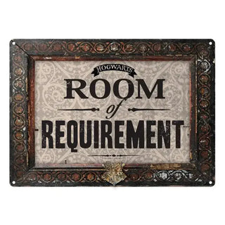 Plaque En Métal - Room Requirement Metal Harry Potter La Boutique Aux 2 Balais
