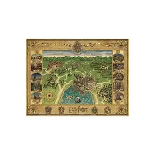 Puzzle Minalima Carte De Poudlard 1500 Pièces La Boutique Aux 2 Balais