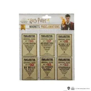 Set De 6 Magnet Proclamations Harry Potter La Boutique Aux 2 Balais