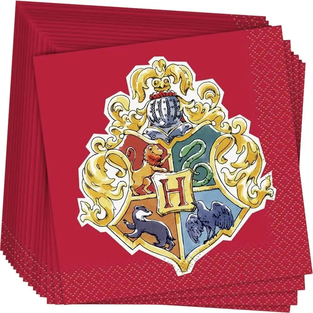 Serviettes Harry Potter Hogwarts – Lot de 16 -  La boutique Aux 2 Balais