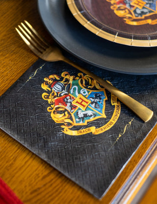 20 Serviettes Harry Potter 33×33?cm – Motif Maison Poudlard -  La boutique Aux 2 Balais