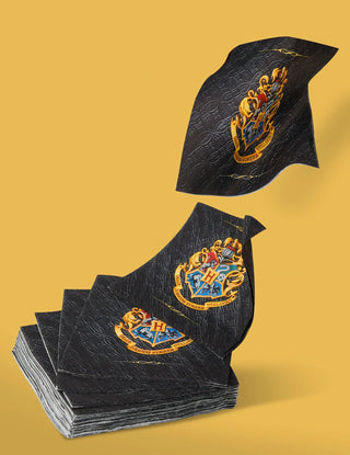 20 Serviettes Harry Potter 33×33?cm – Motif Maison Poudlard -  La boutique Aux 2 Balais