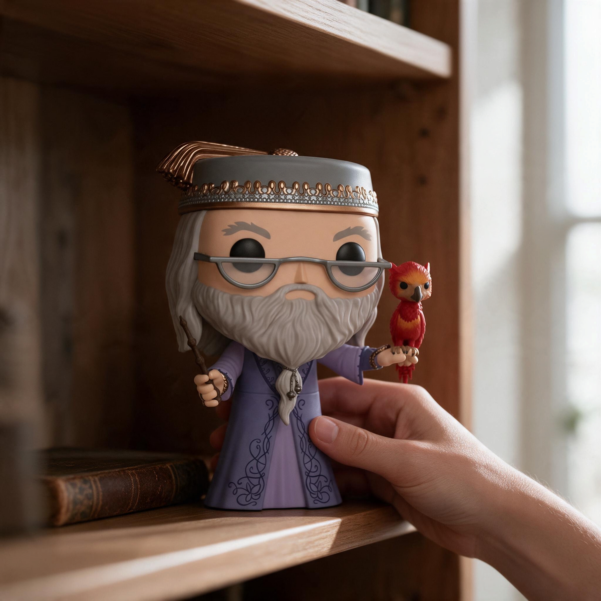 POP JUMBO Dumbledore w/Fawkes 110