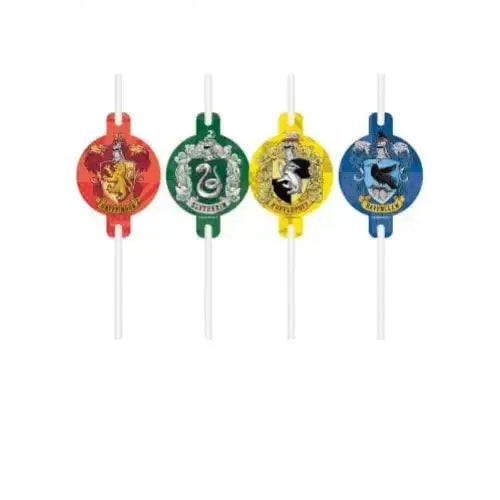 4 Pailles Harry Potter Maison Poudlard – Anniversaire Sorcier -  La boutique Aux 2 Balais