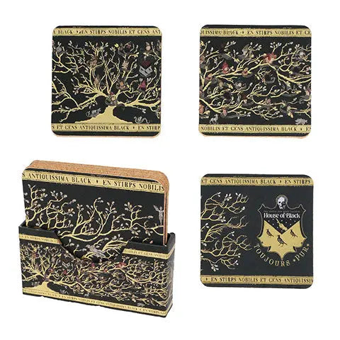 4 Sous-Verres Famille Black – Harry Potter -  La boutique Aux 2 Balais