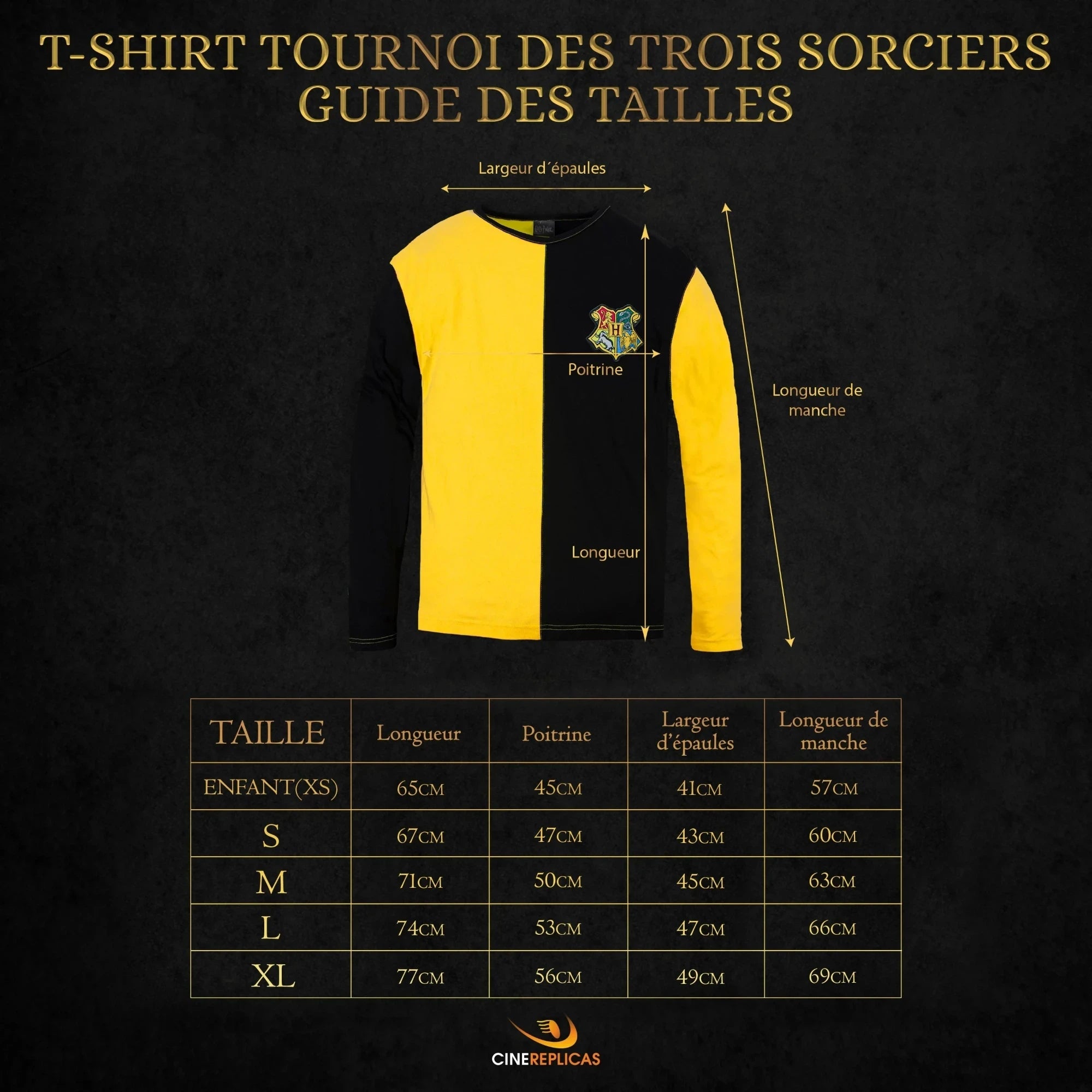 T-Shirt Cédric Diggory Tournoi des 3 Sorciers