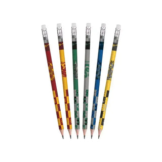 6 crayons graphite HB Harry Potter - gomme intégrée -  La boutique Aux 2 Balais