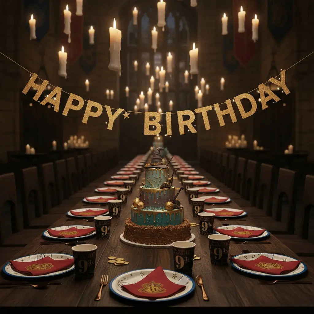 La boutique Aux 2 Balais : 8 assiettes en carton Harry Potter Hedwige et Poudlard 18 cm