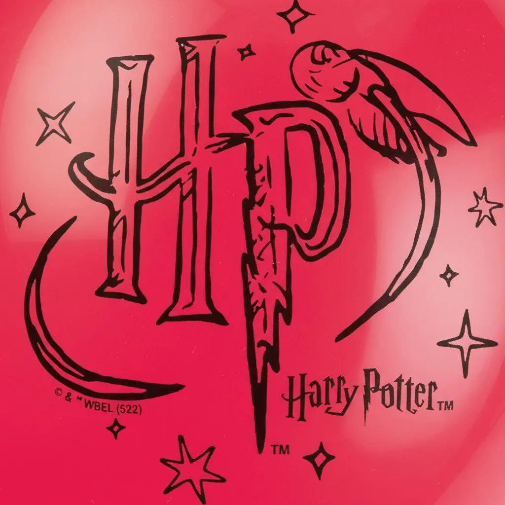 La boutique Aux 2 Balais - Ballon rouge en latex Harry Potter 30 cm avec logo HP et étoiles
