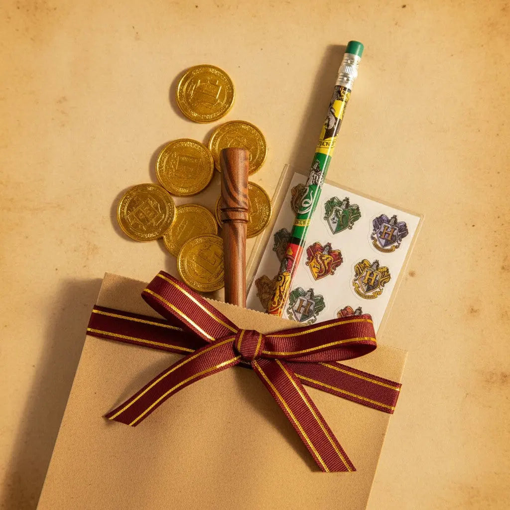 Lot de 8 crayons à papier Harry Potter aux couleurs des maisons de Poudlard, sous licence Warner Bros.