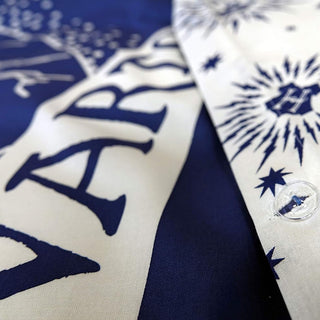 Parure Housse Couette Bleue Hogwarts Coton 140x200 -  La boutique Aux 2 Balais