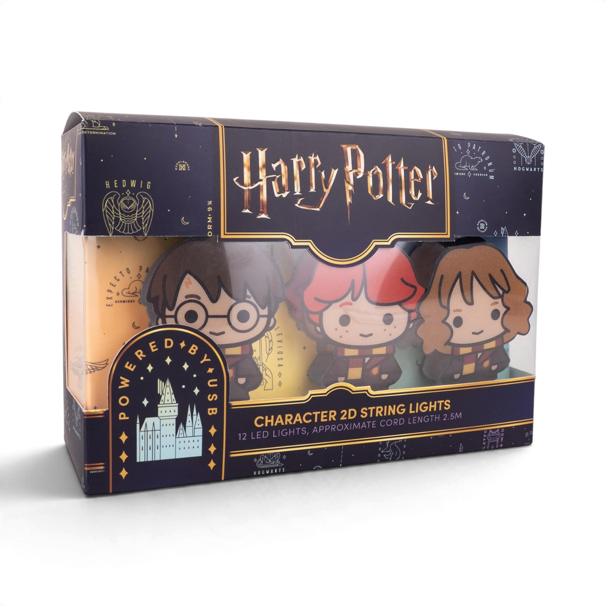 Guirlande lumineuse 2D Harry Potter La boutique Aux 2 Balais avec 12 LED et personnages emblématiques