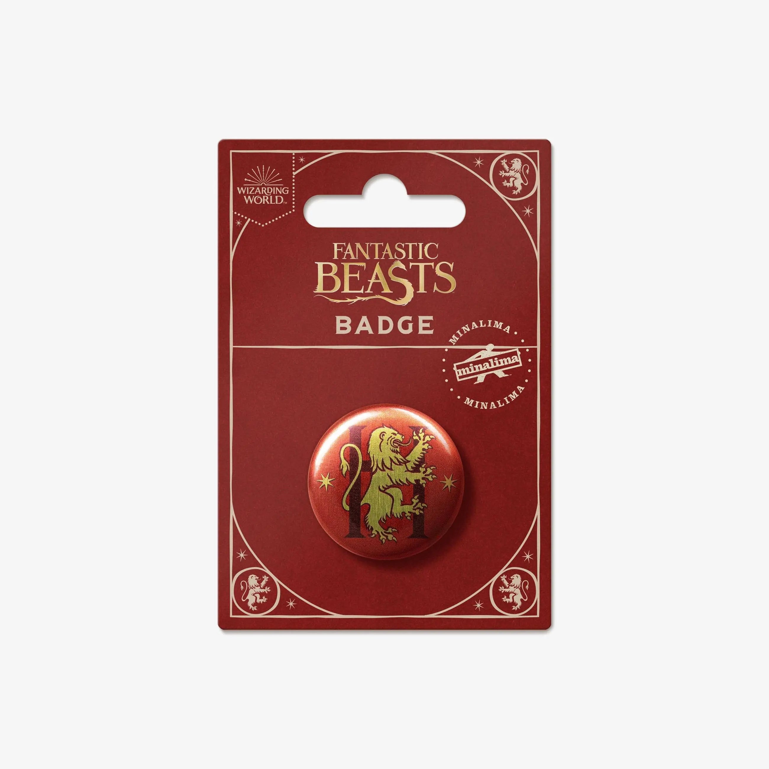 Badge Gryffondor Les Animaux Fantastiques Minalima -  La boutique Aux 2 Balais