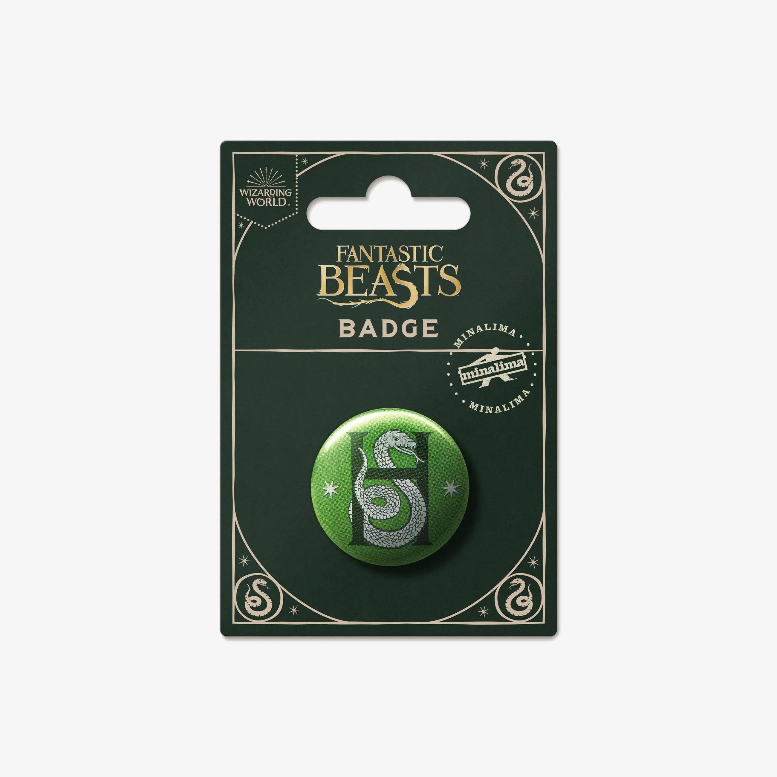 Badge Minalima Serpentard Animaux Fantastiques -  La boutique Aux 2 Balais