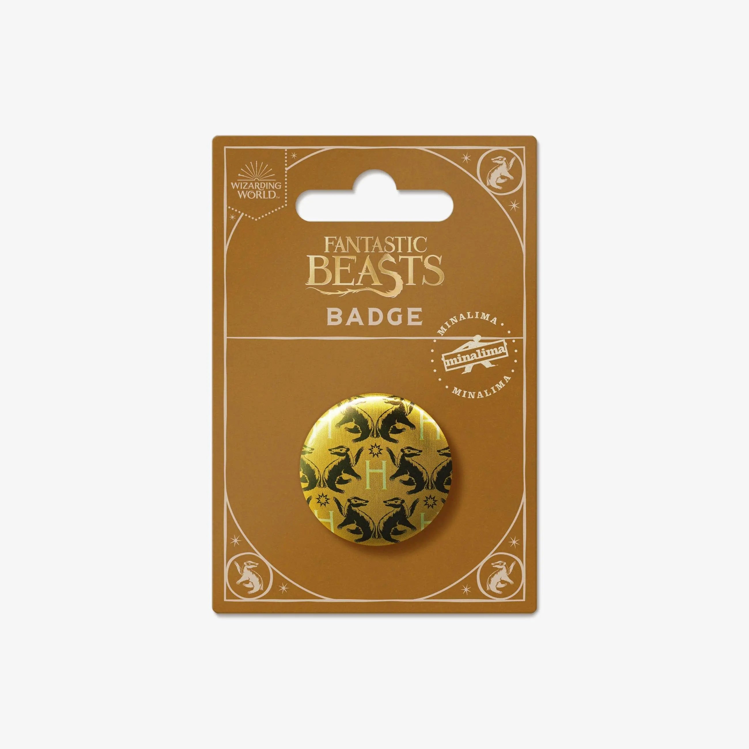 Badge Motif Poufsouffle Les Animaux Fantastiques -  La boutique Aux 2 Balais
