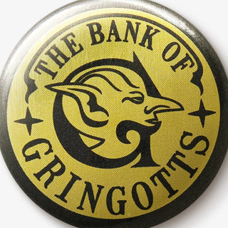 Badge de Sorciers Gringotts Harry Potter Minalima -  La boutique Aux 2 Balais