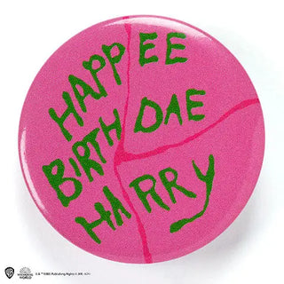 Badge gâteau anniversaire Hagrid -  La boutique Aux 2 Balais
