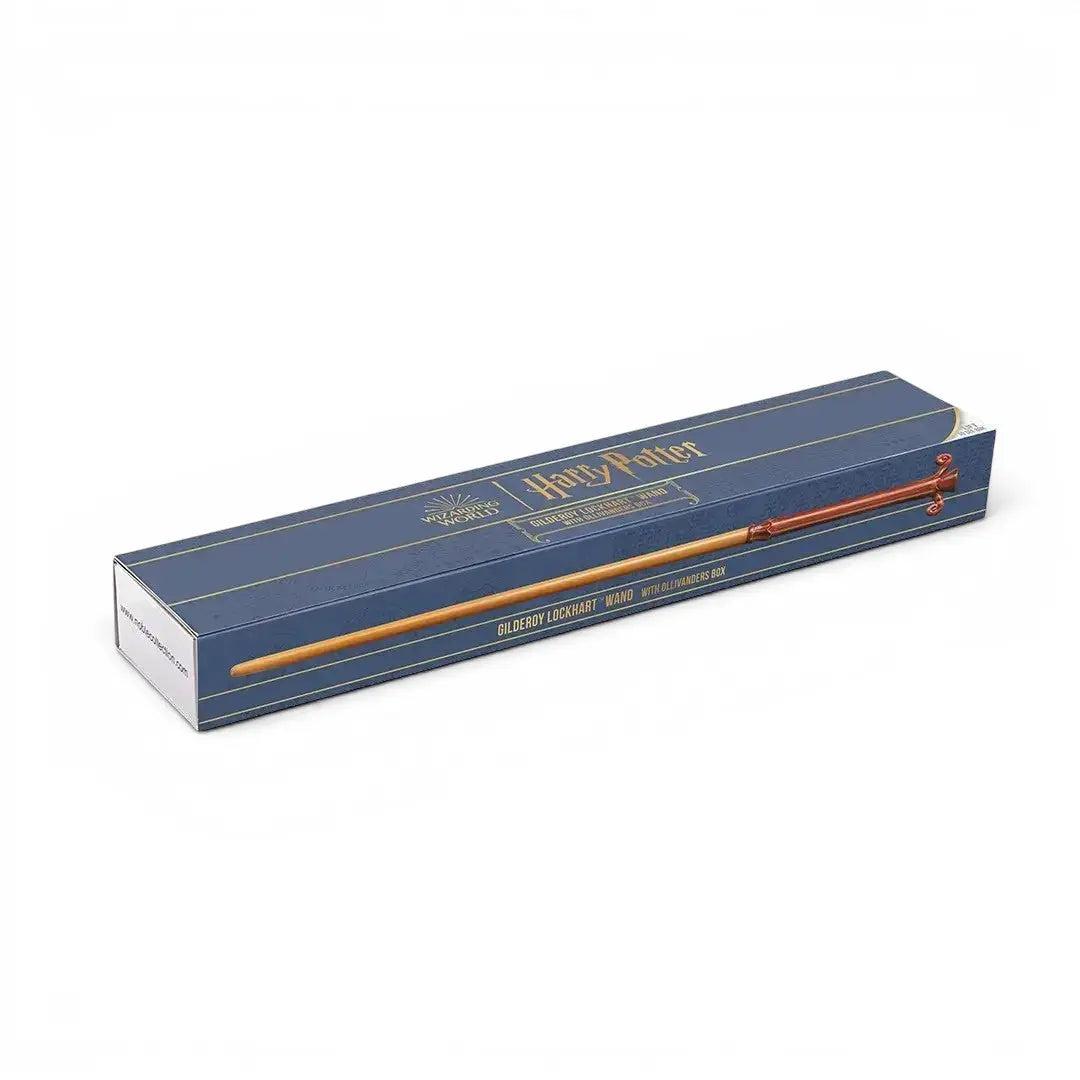 La boutique Aux 2 Balais : Baguette Gilderoy Lockhart en résine, 44 cm, dans sa boîte Ollivander Harry Potter sous licence Warner Bros.