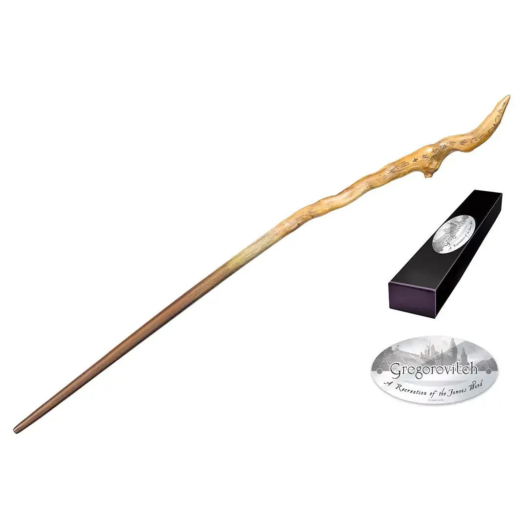 Baguette Gregorovitch en résine de haute qualité, design sculpté et irrégulier, bois sombre texturé. Licence Warner Bros. La boutique Aux 2 Balais.