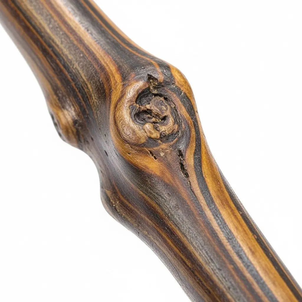 La baguette Rafleur Harry Potter en résine aspect bois brut, réplique officielle Warner Bros. de La boutique Aux 2 Balais.