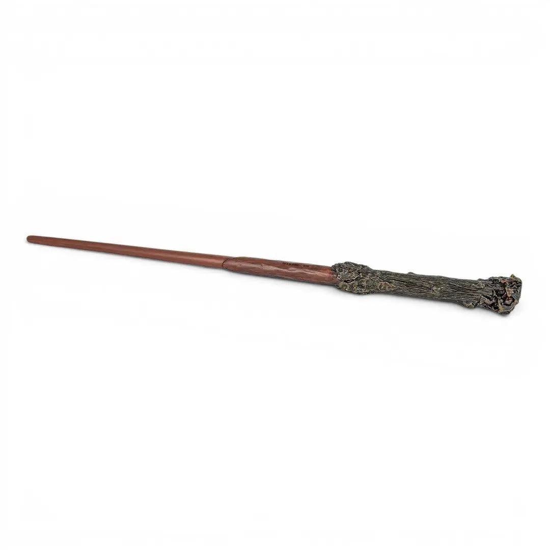 Baguette magique Harry Potter en résine marron et noire, réplique Ollivander 38cm, licence Warner Bros.