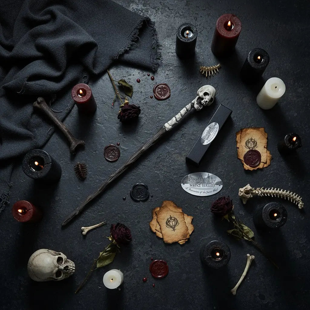 Baguette Harry Potter – Crâne De Mangemort – The Noble Collection – Réplique Officielle