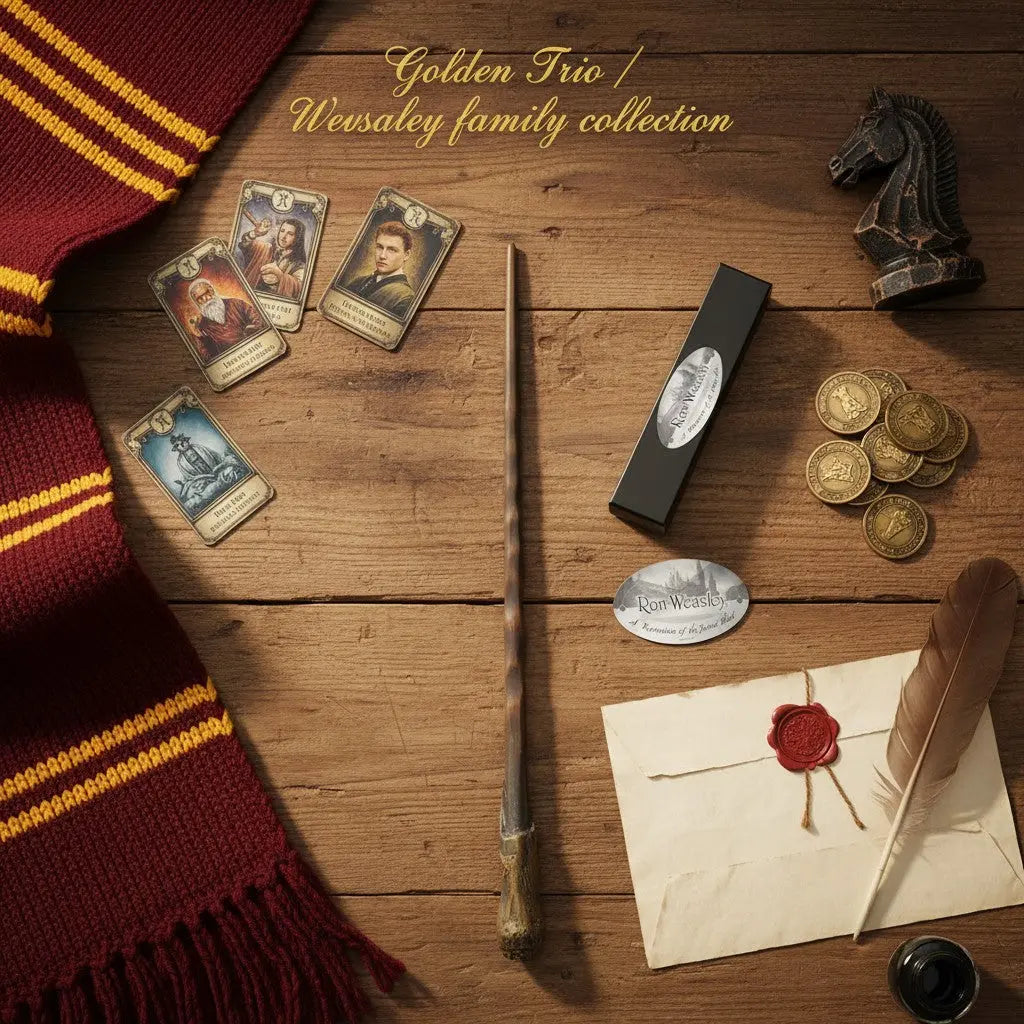 La baguette Ron Weasley de La boutique Aux 2 Balais, réplique en résine de 30 cm, livrée en boîte collector.