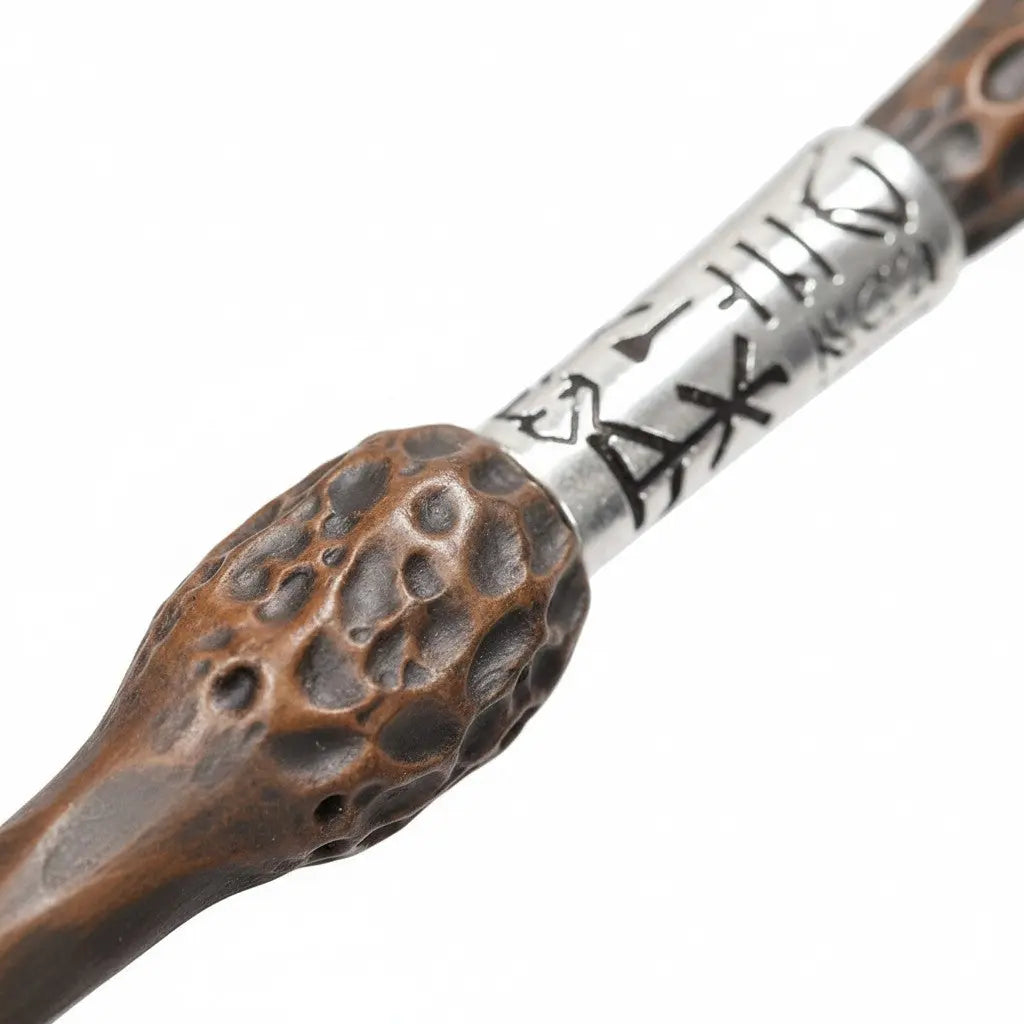 La boutique Aux 2 Balais : Baguette de Sureau Dumbledore en résine, réplique Warner Bros. avec boîte de collection.