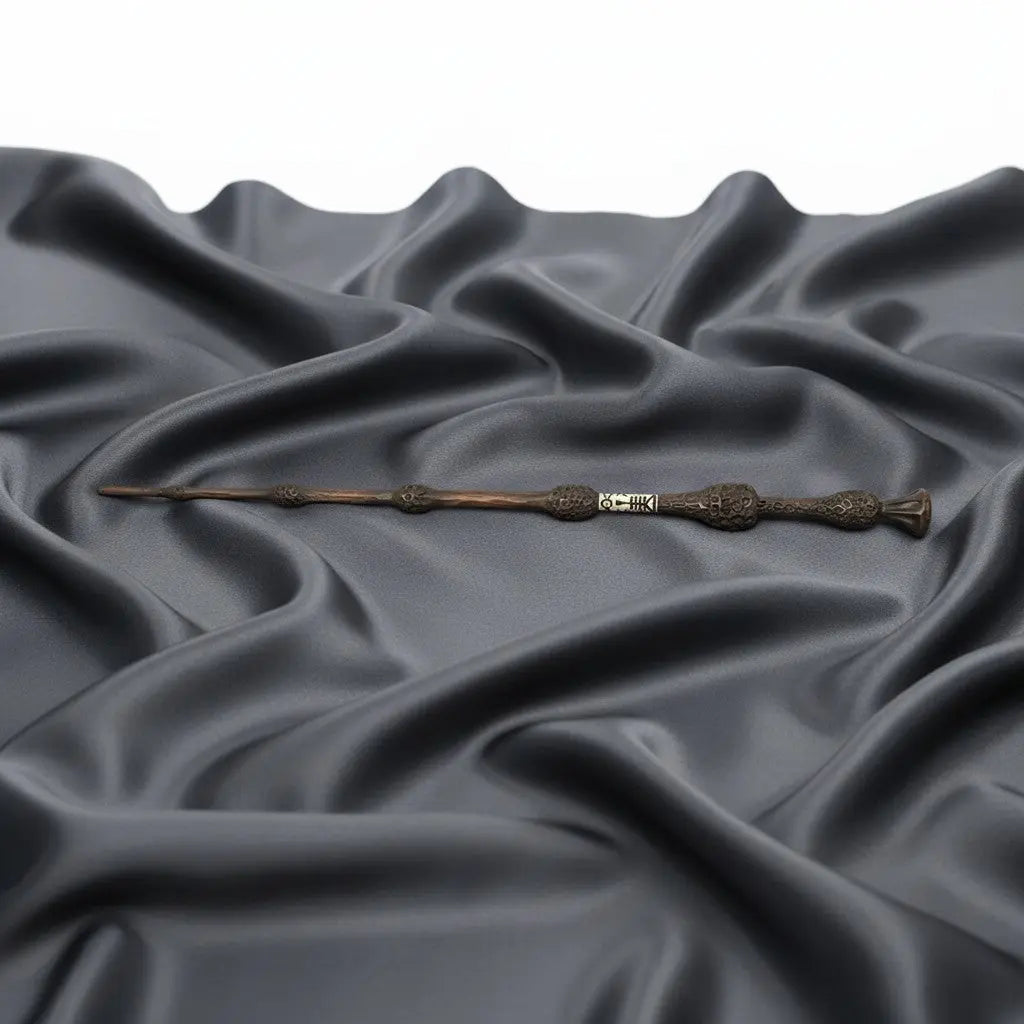La boutique Aux 2 Balais - Baguette de Sureau Dumbledore en résine, réplique 40 cm, Harry Potter, boîte Ollivander.