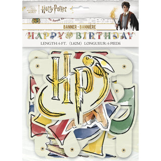 Bannière Happy Birthday Harry Potter™ carton – 182 cm -  La boutique Aux 2 Balais