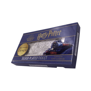 Billet De Train Poudlard Express Plaqué Argent Harry Potter