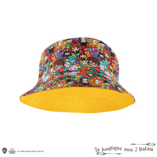 Bob Réversible Funky Harry – unisexe coton brodé 60 cm