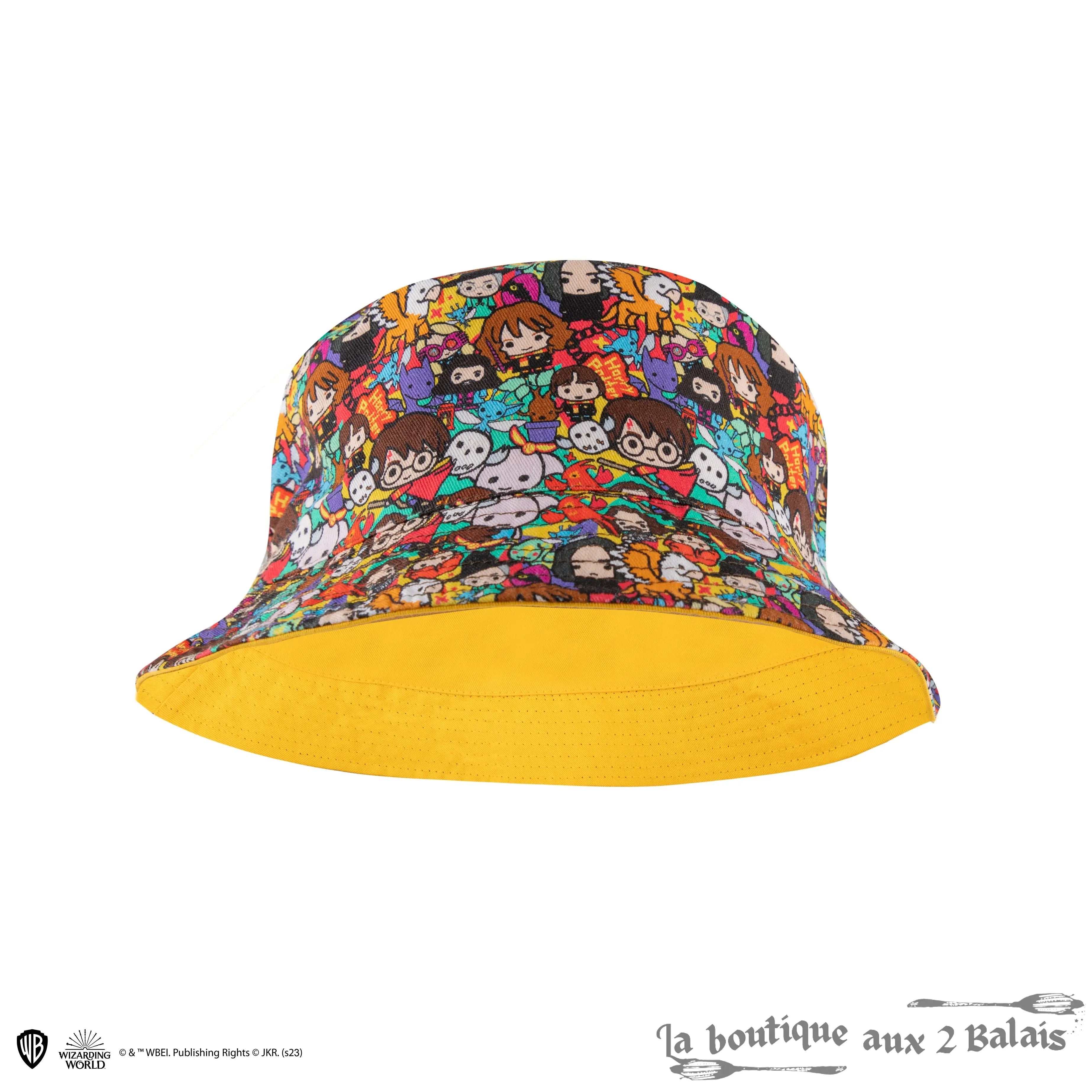 Bob Réversible Funky Harry – unisexe coton brodé 60 cm