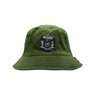 Bob Réversible Serpentard – Coton brodé & sérigraphié 60 cm -  La boutique Aux 2 Balais