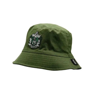 Bob Réversible Serpentard – Coton brodé & sérigraphié 60 cm -  La boutique Aux 2 Balais