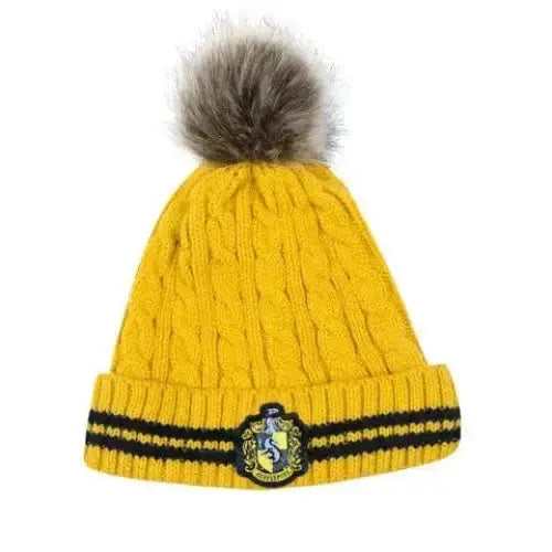 Bonnet À Pompom - Poufsouffle -  La boutique Aux 2 Balais