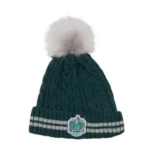 Bonnet Pompom - Serpentard -  La boutique Aux 2 Balais