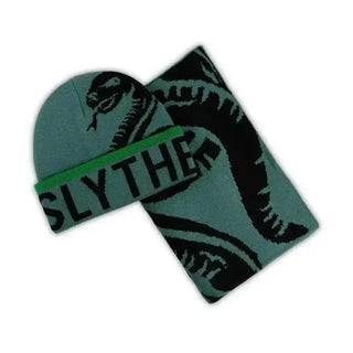 Bonnet + Echarpe Serpentard -  La boutique Aux 2 Balais