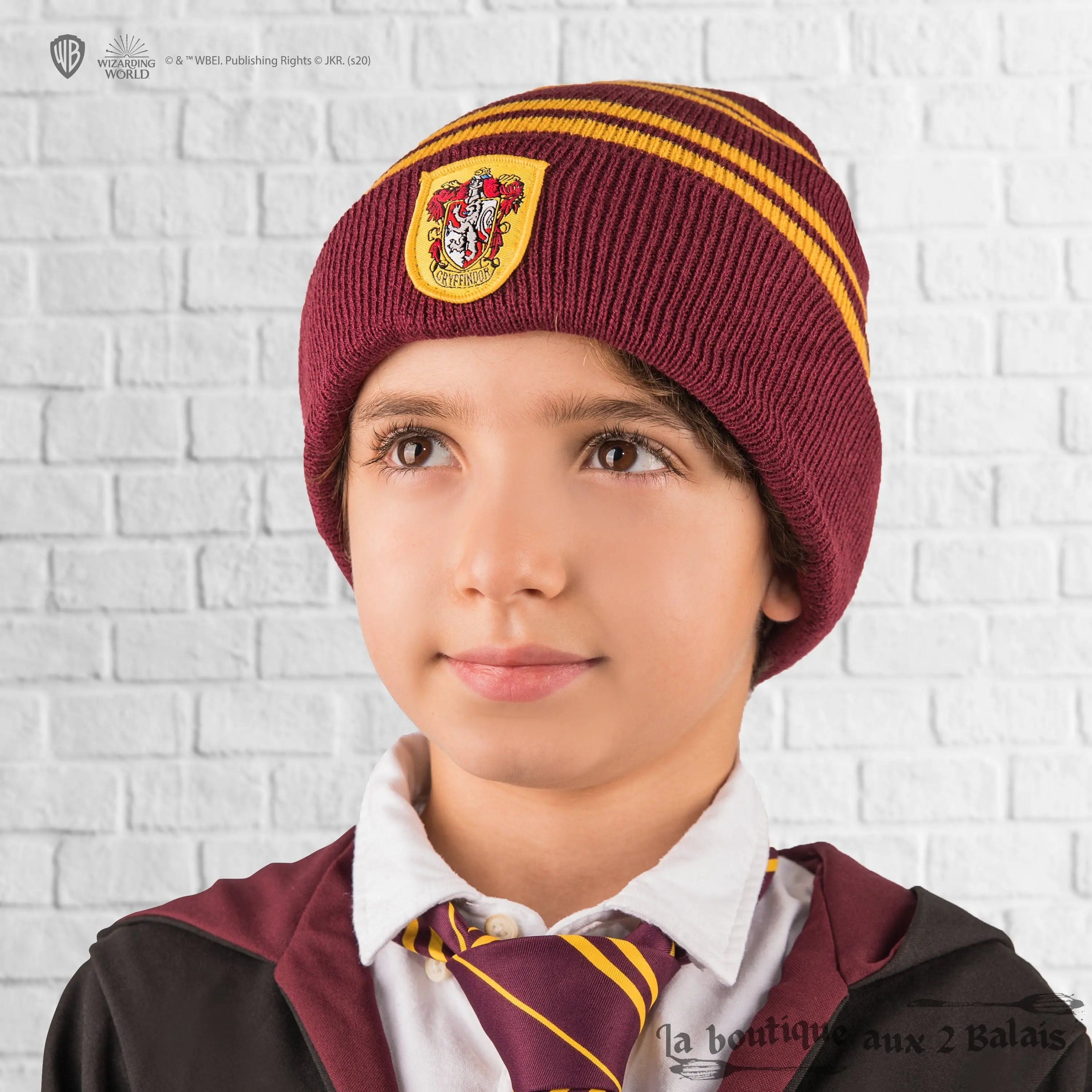 Bonnet & Gants Tactiles Gryffondor Enfants – Acrylique doux