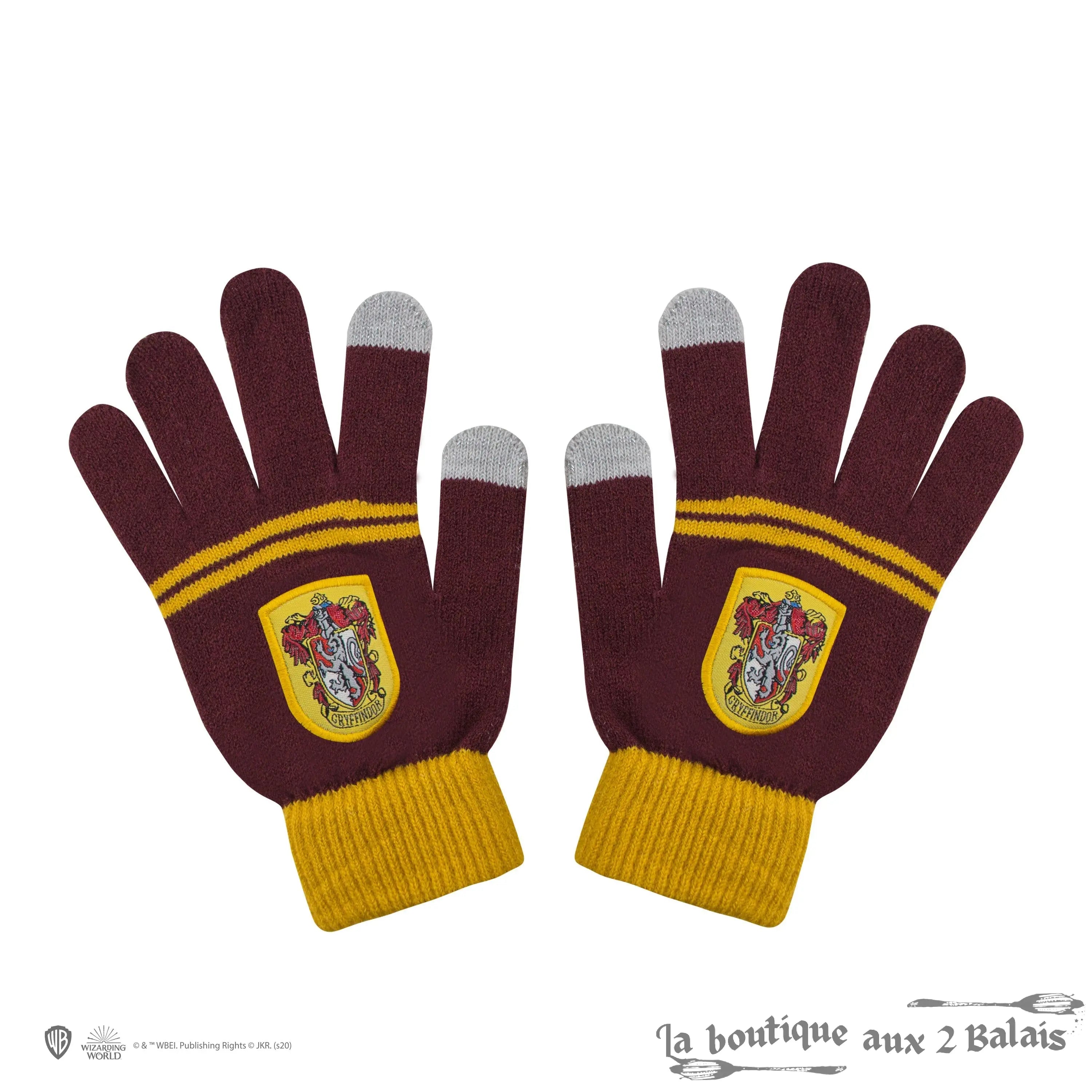 Bonnet & Gants Tactiles Gryffondor Enfants – Acrylique doux