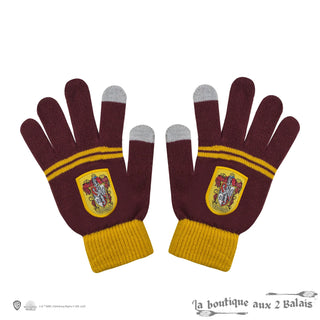 Bonnet & Gants Tactiles Gryffondor Enfants – Acrylique doux