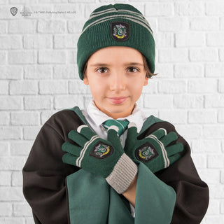 Bonnet & gants tactiles Serpentard enfant Harry Potter -  La boutique Aux 2 Balais