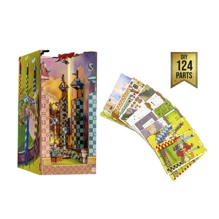 Book Nook Tiny Adventures Terrain de Quidditch 23 cm -  La boutique Aux 2 Balais
